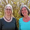 Die stellvertretende Vorsitzende Lucia Bausch (links) und die Vorsitzende Angelika Sitte stellten ihre Ämter im Verein ALLE zur ...