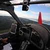 Der Blick aus dem Ultraleichtflugzeug von Landwirt und Pilot Gerhard Plessing, der seine Start- und Landebahn in Bambergen hat. Martin ...