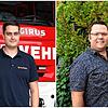 Tobias Rosen (links) und Mathias Breyer aus dem Gaienhofener Ortsteil Horn engagieren sich bei der Feuerwehr und dem Musikverein.