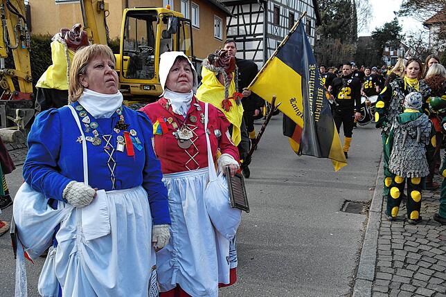 Narrenbaumstellen der Katzenzunft Kippenhausen. Bild: Claudia Wörner