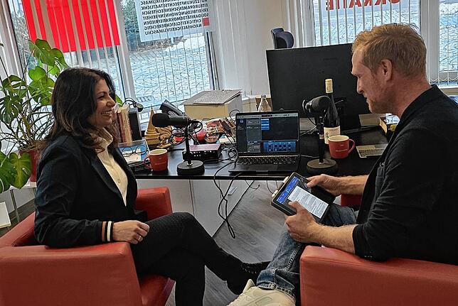 Christian Wallner mit SPD-Kandidatin Derya Türk-Nachbaur.