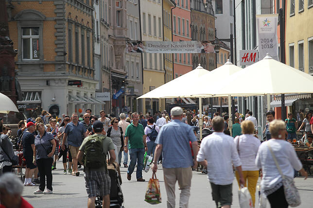 Einkaufen in Konstanz Marktstätte: Wie lange wird die Innenstadt so voll bleiben?