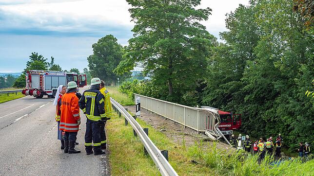 Schwerer Unfall zwischen Meßkirch und Heudorf.