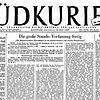 Ein großer Moment der Geschichte: Verkündigung des Grundgesetzes in der Ausgabe vom 10. Mai 1949.