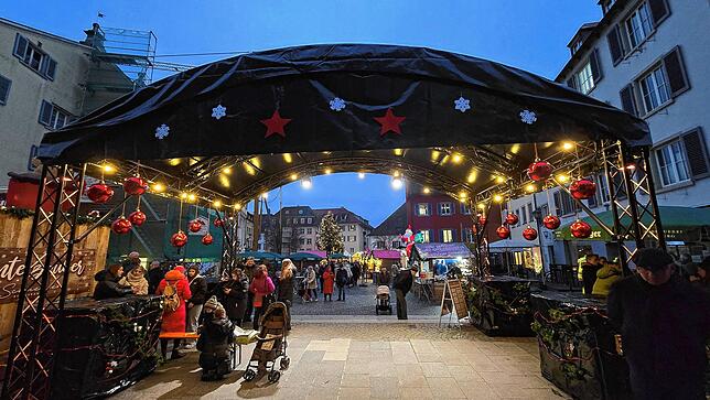 Der neu gestaltete Eingang zum Weihnachtsmarkt.