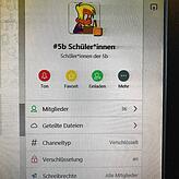 Ein Beispiel für den Corona-bedingten Wandel: Die Schüler der Klasse 5b können sich in einem Klassenchat austauschen und die von ihren ...
