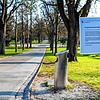 &bdquo;Spazieren ja. Picknick nein&ldquo; steht auf einem Infoplakat im Kannenfeldpark in Basel. Die Aufnahme entstand am 26.3.2020.