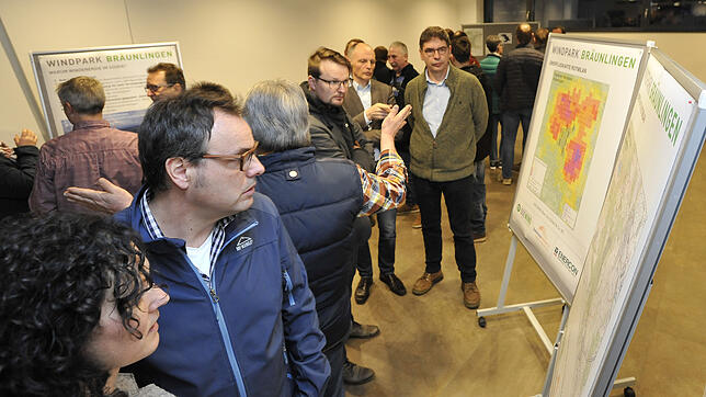 Großes Interesse bei der Informationsveranstaltung rund um den geplanten Windpark zwischen Waldhausen und Döggingen im März diesen Jahres.