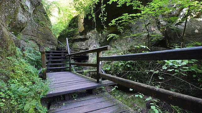 So sah es in der Marienschlucht im Jahr 2014 aus. 2015 gab es einen tödlichen Unfall bei einem Erdrutsch.