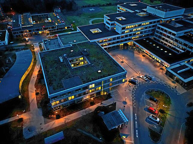 Eine Aufnahme vom Medizincampus Bodensee (MCB), dem Klinikum in Friedrichshafen.