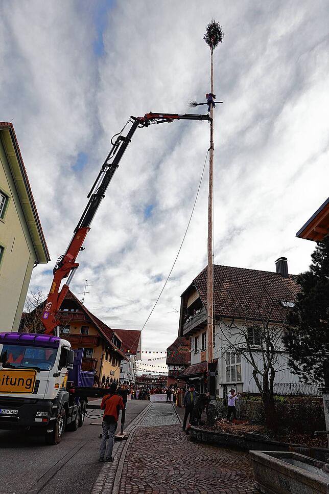 Bild 12: Hier sind die besten Bilder vom Narrenbaumstellen in Görwihl