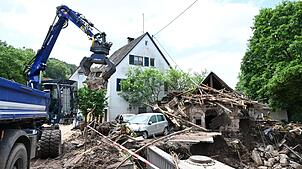 Die Schäden in der Gemeinde Rudersberg (Rems-Murr-Kreis) durch das Hochwasser waren groß. (Archivbild)