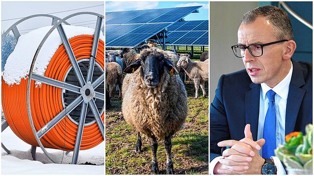 Der Ausbau des Glasfasernetzes und die dezentrale Energieversorgung &ndash; hier eine Agri-Photovoltaik bei VS-Pfaffenweiler &ndash; ...