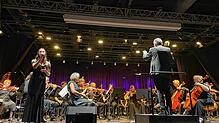 Die konzertante Reise durch diverse Filmuniversen im Milchwerk Radolfzell gerät zum riesigen Erfolg der Musikerinnen und Musiker. Foto: ...