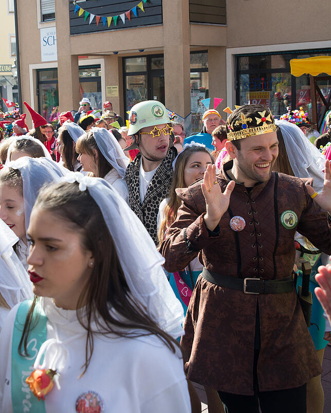 Johannes Henne mischt auch bei der Fasnet mit, wie hier bei der Prinzenhochzeit 2019.