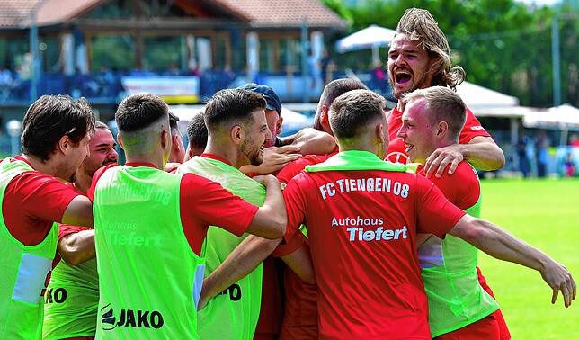 Jubel beim FC Tiengen 08.
