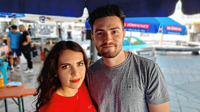 Sanja Ilic und Jovan Markovic von der Serbisch Orthodoxen Kirche.