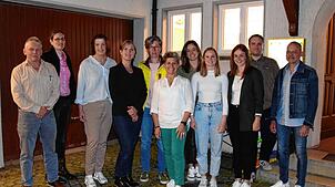 Der Vorstand des TUS Weilheim (von links): Klaus Stüber, Theresia Winkler-Flügel, Dagmar Hespeler, Bianca Vögtlin, Stefanie ...