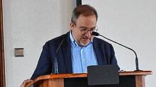 Prof. Dr. Holger Zaborowski, Erfurt, bei der Eröffnungsrede zur Heidegger-Konferenz.