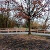 Leergefegt: Hier lagen die Steinblöcke und Rohre, aus denen eine neue Brücke für Fußgänger gebaut werden sollte. Zu sehen ist nur noch ...