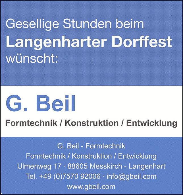 Bild 1: Dorffest Langenhart: In Langenhart wird drei Tage lang gefeiert