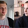 Evgeniy Parfonov und Daniil Kovalevskiy sind beide mit ihren Familien aus der Ukraine über Polen nach Radolfzell geflohen.