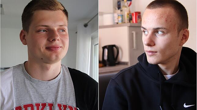 Evgeniy Parfonov und Daniil Kovalevskiy sind beide mit ihren Familien aus der Ukraine über Polen nach Radolfzell geflohen.