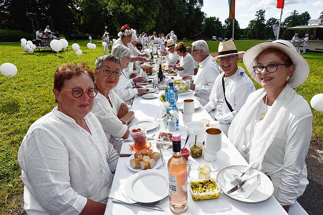 Bild 4: Französisches Picknick ganz in Weiß im Donaueschinger Schlosspark