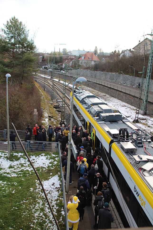 Donaueschingen Mitte wird eigens zur VIP-Haltestelle.