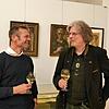 Kulturwissenschaftler Armin Heim (rechts) und Riccardo Itta, Großneffe des Malers, freuten sich über die gelungene Ausstellung mit ...