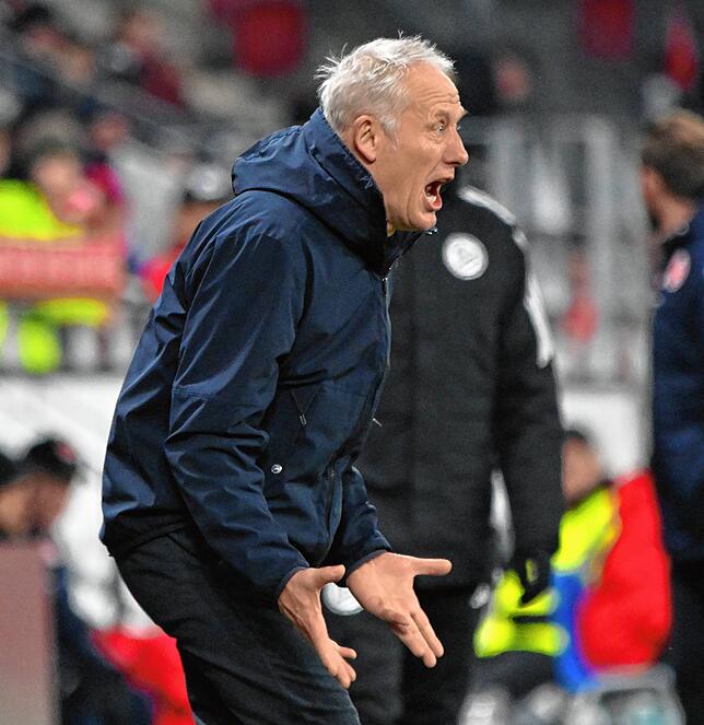 Freiburgs Trainer Christian Streich.