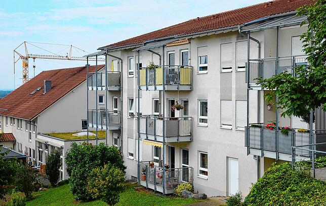 Der Bereich des betreuten Wohnens in der Seniorenanlage.