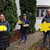 Sanja Mühlhauser (Caritasbüro Meßkirch, von links), Daniel Rist (Begegnungsstätte) und Norbert Stauss (Caritasberatung Sigmaringen) bei ...