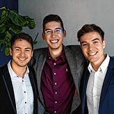 Drei Freunde haben Xanevo aus der Taufe gehoben und einen guten Start hingelegt (von links): Jeffrey Lim, Jan Kaiser und Timo Tzschetzsch.