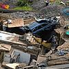 Ein Bild der Verwüstung: Das Unwetter zerstörte in Bad Neuenahr-Ahrweiler in Rheinland-Pfalz ganze Häuser. Autos wurden von den Fluten ...