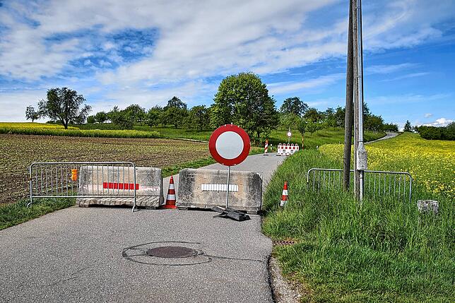 Nichts geht mehr, auch am Grenzübergang Thayngen-Schlatt.