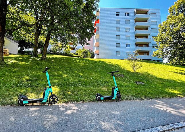 Es geht doch: Ordentlich geparkt am Burgbergring.