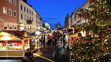 Vom 24. November bis 22. Dezember kann hier wieder gebummelt und geschlemmt werden: Der Konstanzer Weihnachtsmarkt am See hat begonnen.