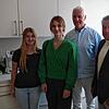 Sie sprachen über die Lage der Kinderheilkunde am Hochrhein (v.l.): Arzthelferin Carolin Richard, FDP-Bundestagskandidatin Nathalie ...