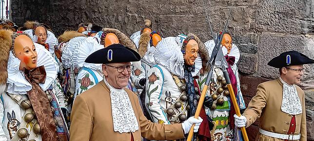 Und los geht es: 14.15 Uhr startet der Maschgerelauf am Oberen Tor.