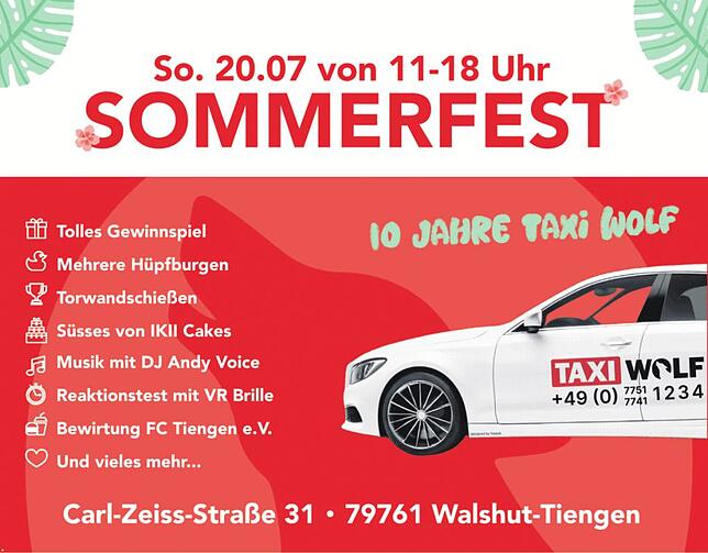 Bild 1: 10 Jahre Taxi Wolf: 60 Fahrzeuge und 86 Mitarbeiter