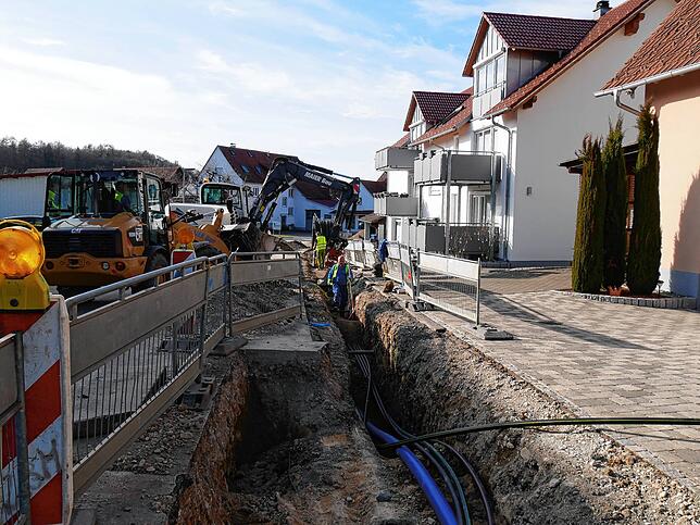 Die neue Wasserleitung besteht aus 2635 Metern Rohren.