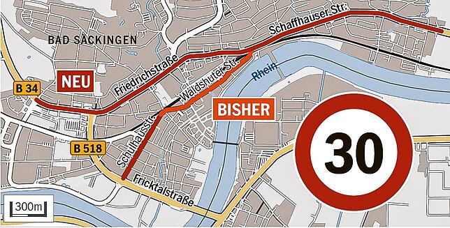Bild 1: Nachts blitzt es jetzt häufiger auf der B34
