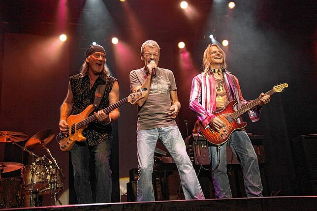 Deep Purple bei Rock am See 2009: Sie sprangen ein, weil die ursprünglich als Headliner eingeplante Band Oasis sich in der Nacht zuvor ...