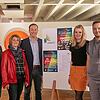 Vergangenes Jahr warben sie noch für das Verbandsmusikfest, jetzt ist es abgesagt: Ralf Eckert, Brigitte Russ (Vizepräsidenten) und ...