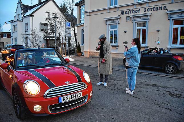 Ein kurzes Interview mit Kerstin und Michael Hahn im Auto.