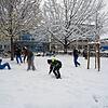 Schüler veranstalten am 22. November in Bad Säckingen auf dem Schulhof des Scheffel-Gymnasiums eine Schneeschlacht. Mehr als 22 ...