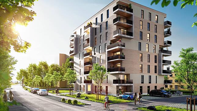Im Quartier Römerstraße entstehen 94 neue Wohnungen in zwei Gebäuden, davon 47 gefördert.