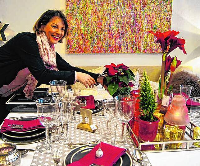 Bei Simone Baumhäckel darf die Blume gern farblich abgestimmt harmonieren. Bild: SK-Archiv