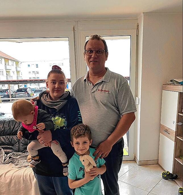 Eva und David Schmid mit ihren Kindern Ben und Lenja.